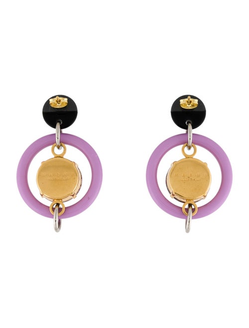 Marni Marni Resin & Crystal Suspension Drop Earrings