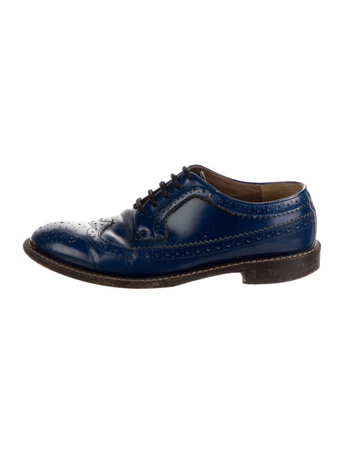 Marni Leather Eyelet Trim Oxfords