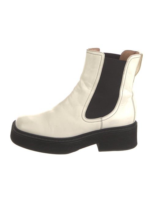 Marni Leather Colorblock Pattern Chelsea Boots