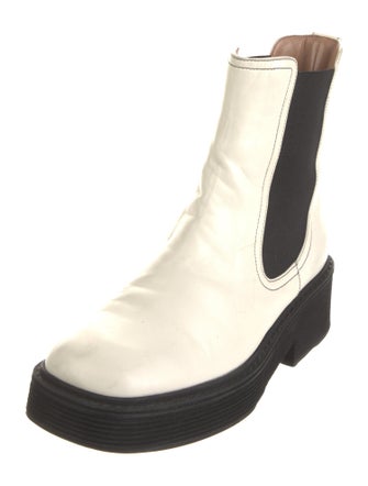 Marni Leather Colorblock Pattern Chelsea Boots