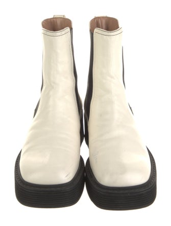 Marni Leather Colorblock Pattern Chelsea Boots