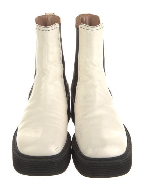 Marni Leather Colorblock Pattern Chelsea Boots