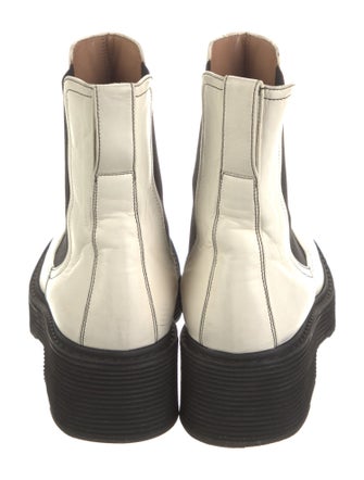 Marni Leather Colorblock Pattern Chelsea Boots
