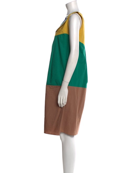 Marni Colorblock Pattern Knee-Length Dress