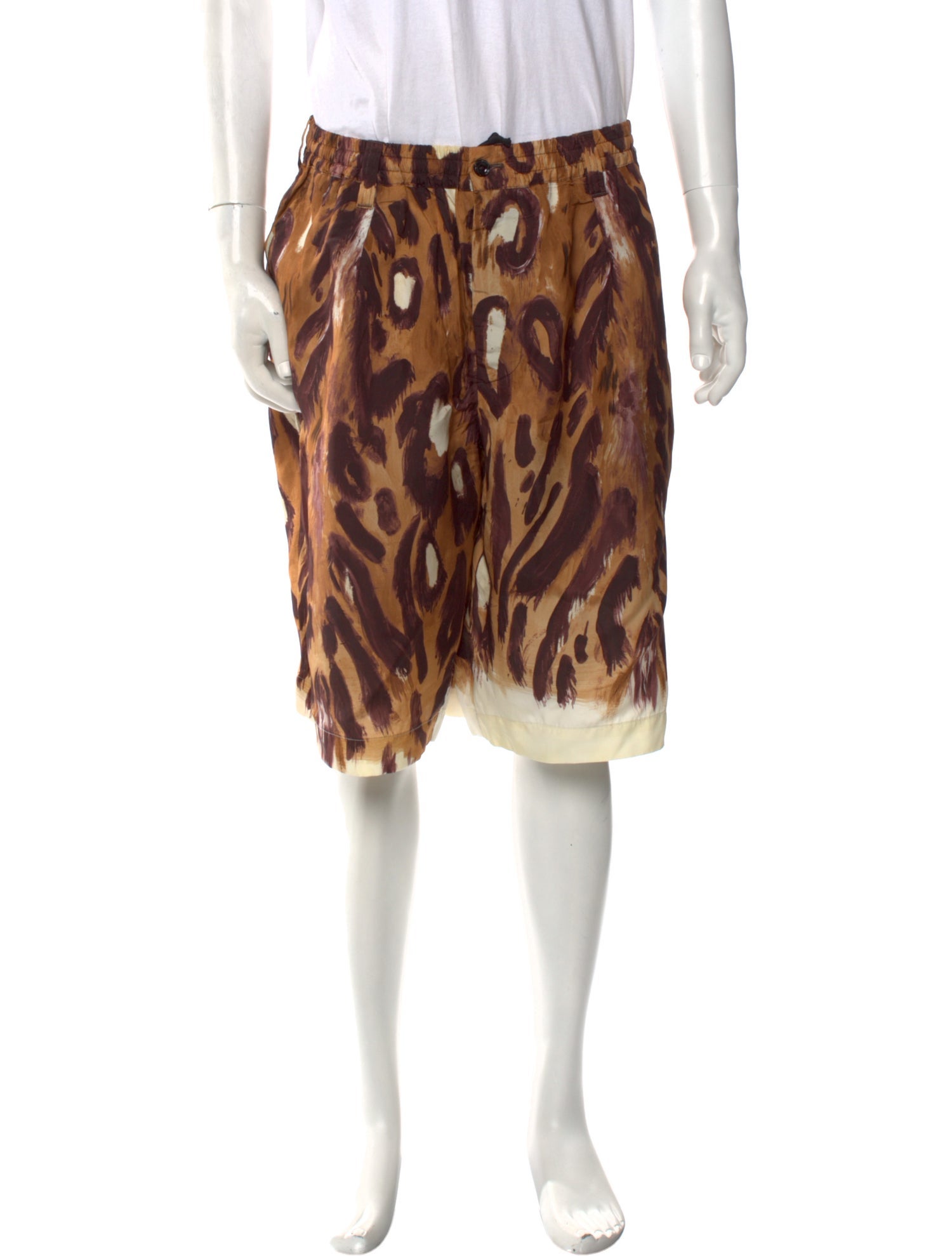 Marni Animal Print Jogger Shorts