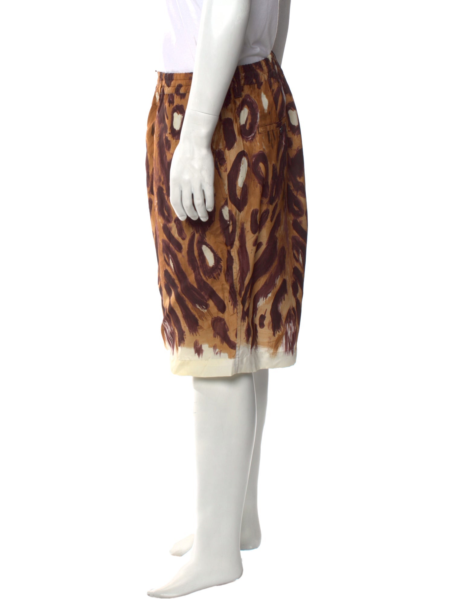 Marni Animal Print Jogger Shorts