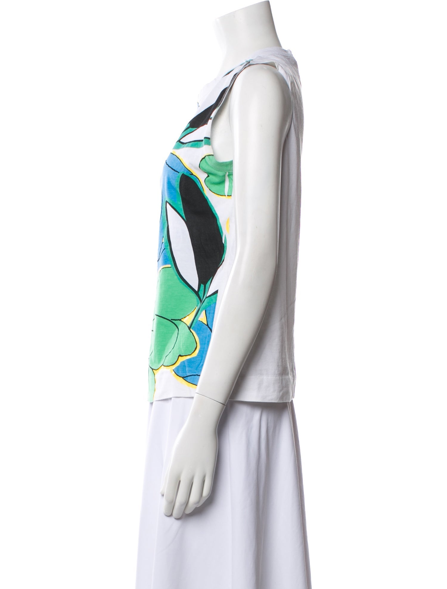 Marni Printed Scoop Neck Top