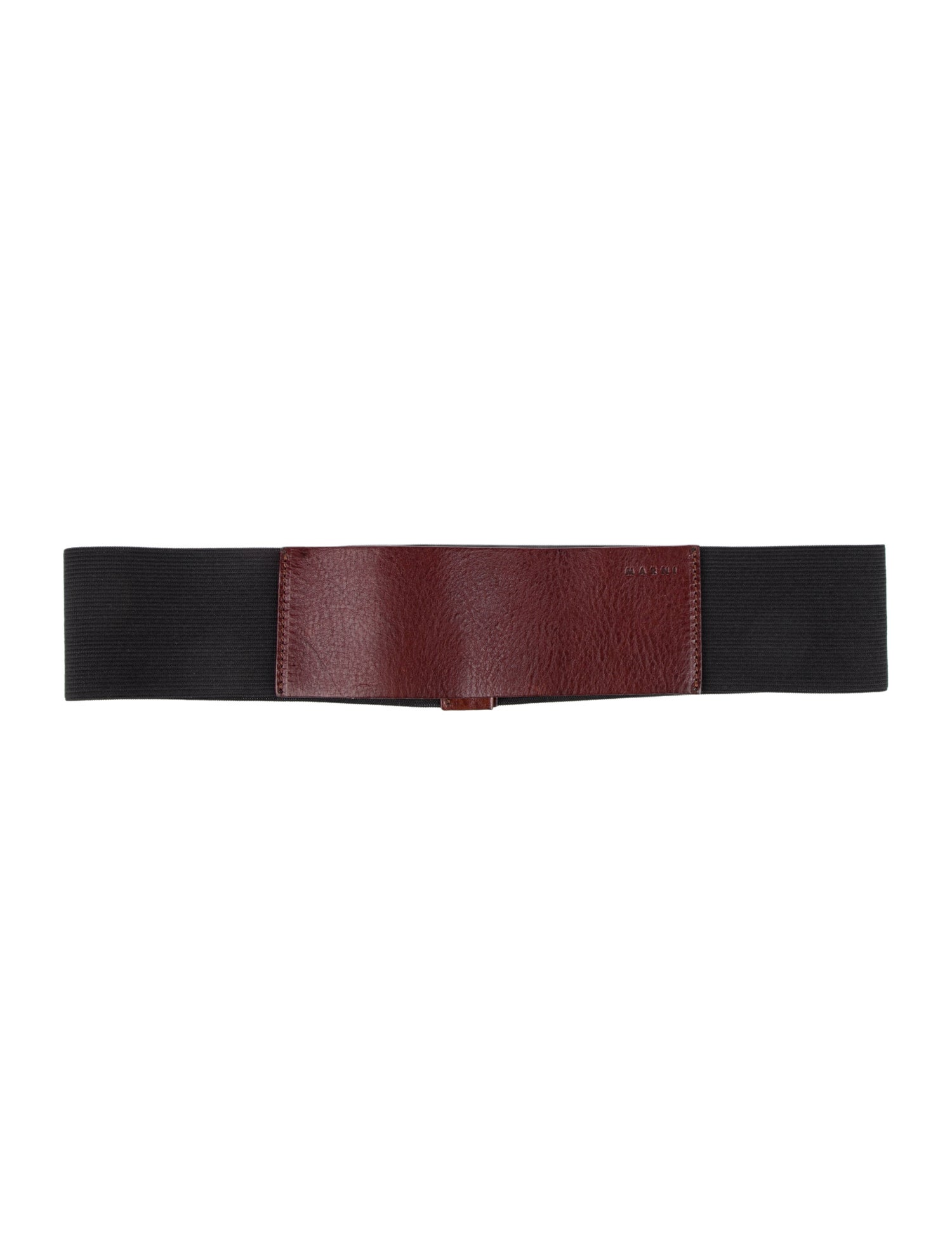 Marni Wide Leather Waist Belt