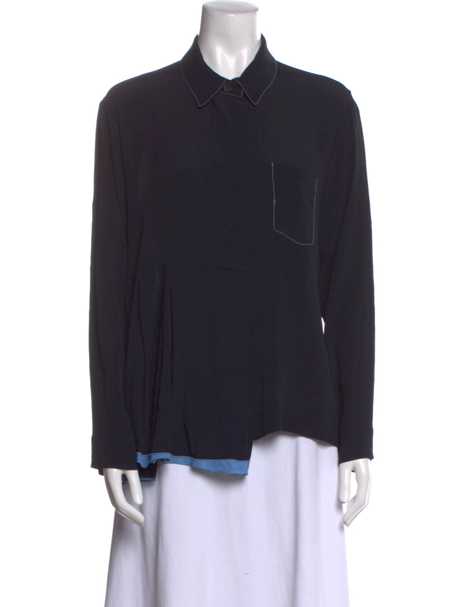 Marni Long Sleeve Button-Up Top