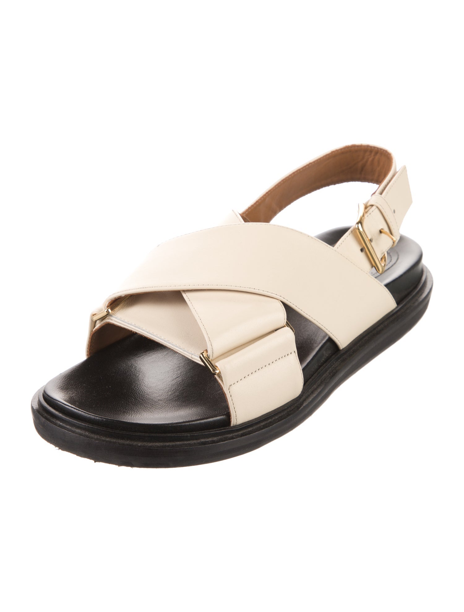 Marni Leather Slingback Sandals