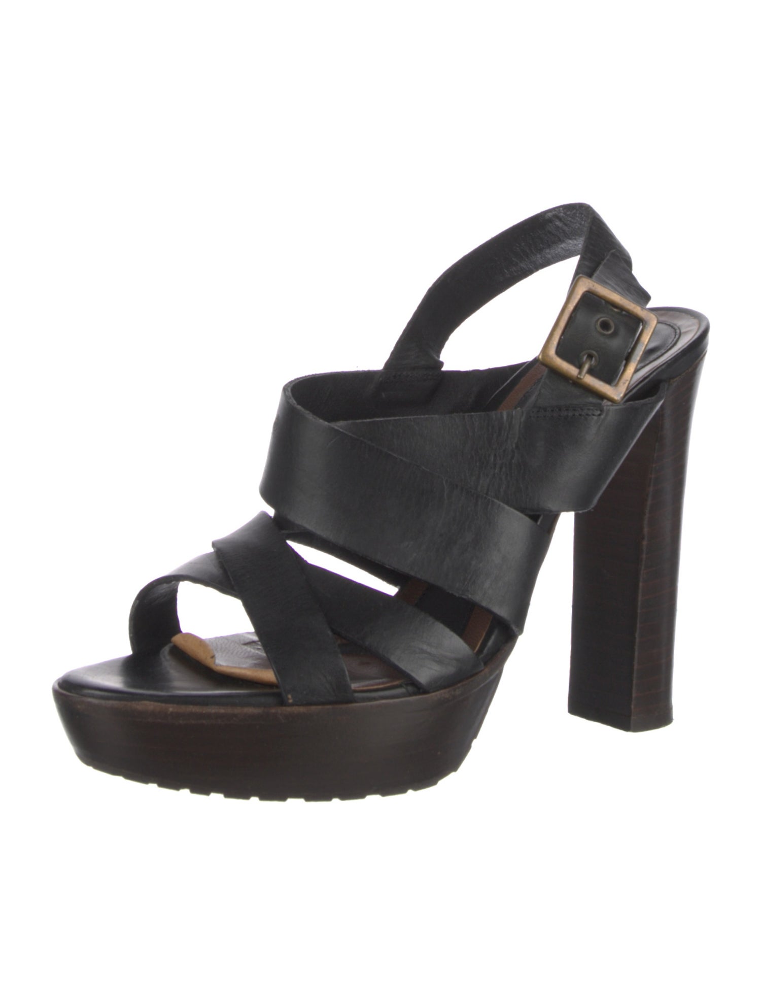 Marni Leather Slingback Sandals
