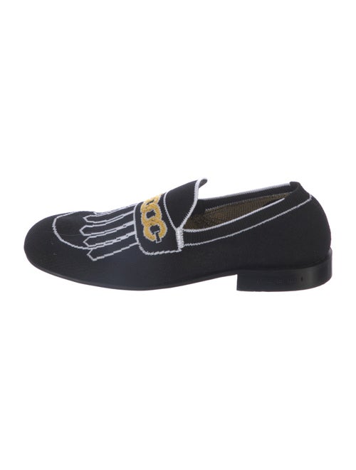 Marni Printed Embroidered Accent Loafers