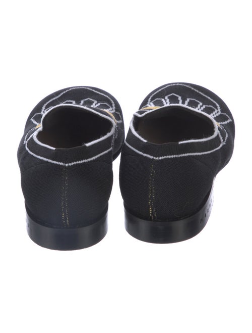 Marni Printed Embroidered Accent Loafers