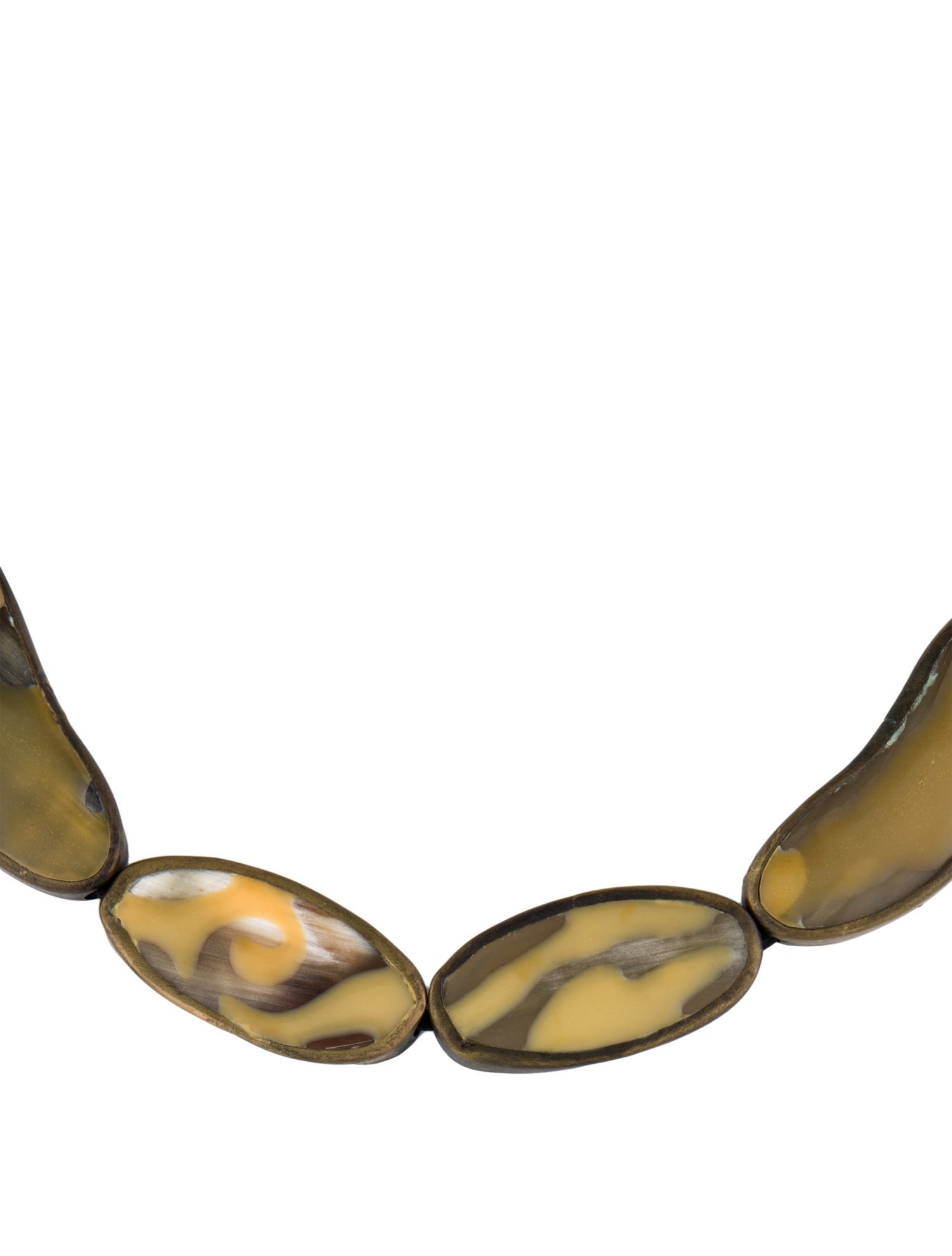 Marni Ribbon & Resin Collar Necklace