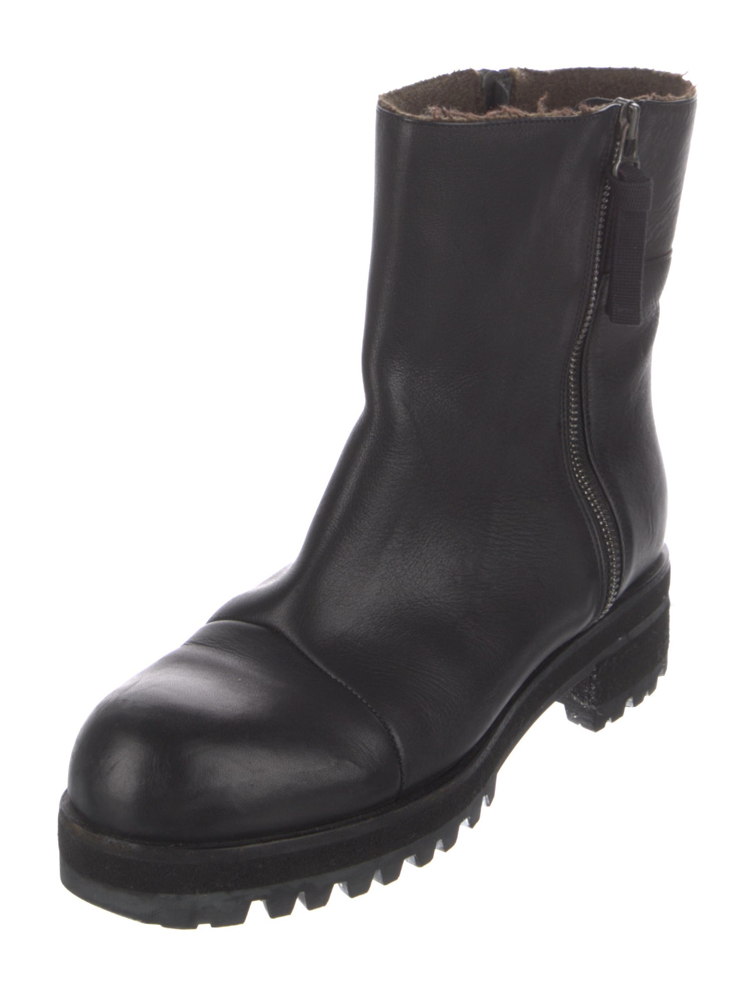 Marni Leather Moto Boots