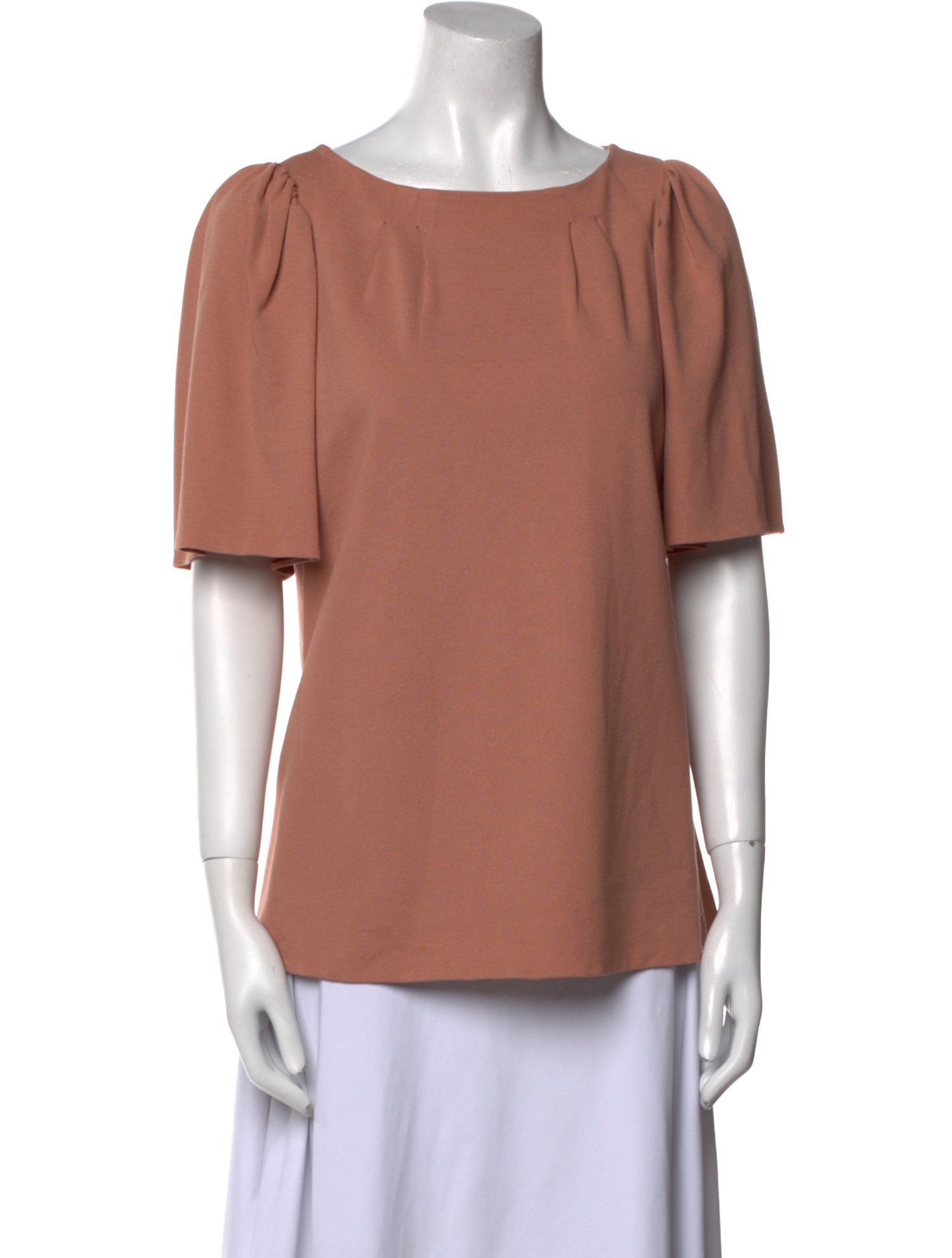 Marni Bateau Neckline Short Sleeve Blouse