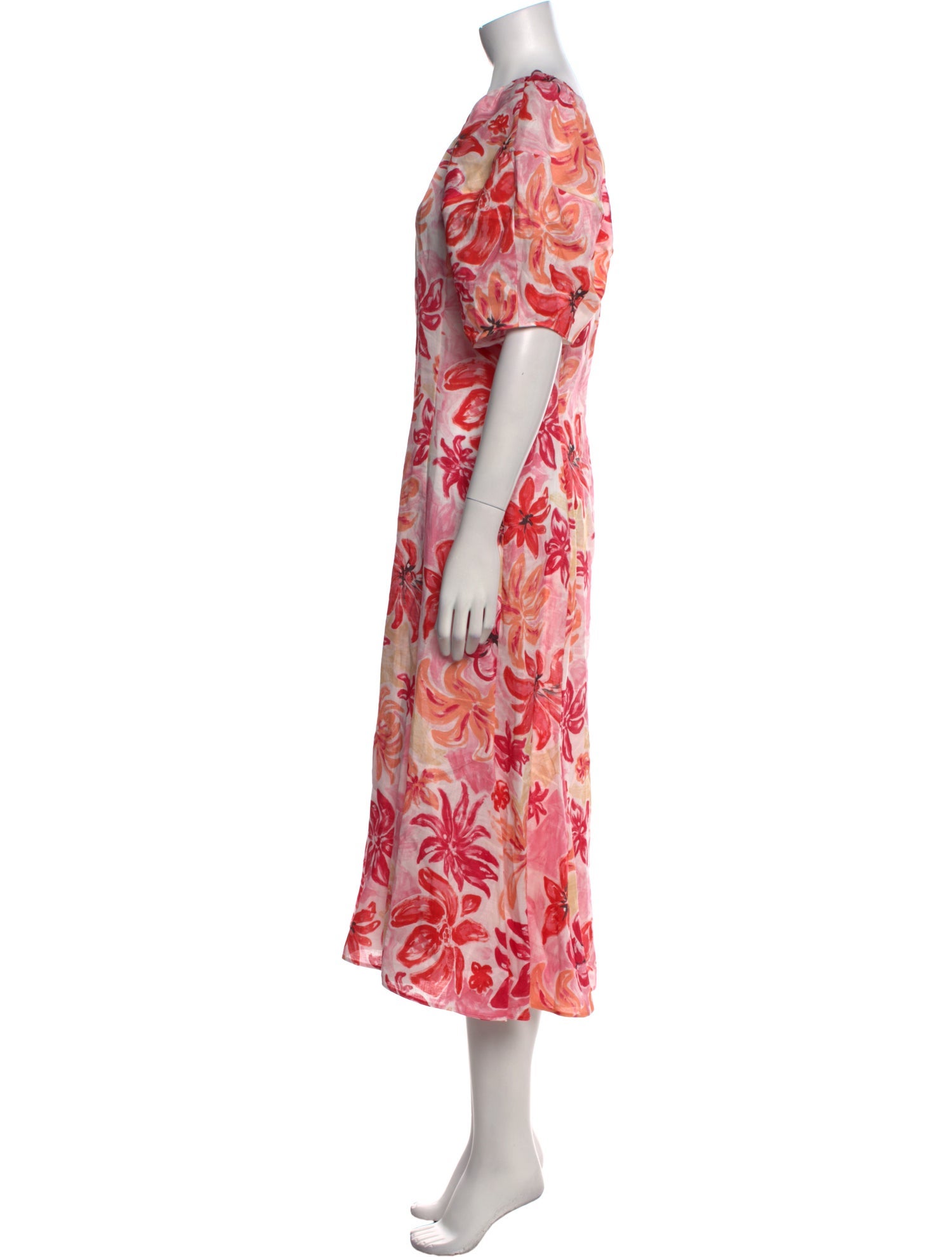 Marni Floral Print Long Dress