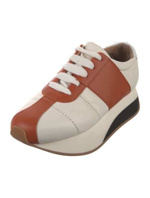 Marni Leather Colorblock Pattern Sneakers