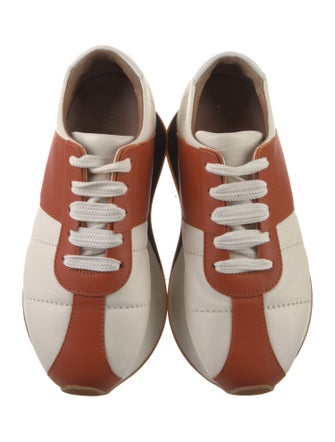 Marni Leather Colorblock Pattern Sneakers