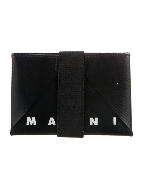 Marni Leather Graphic Print Wallet