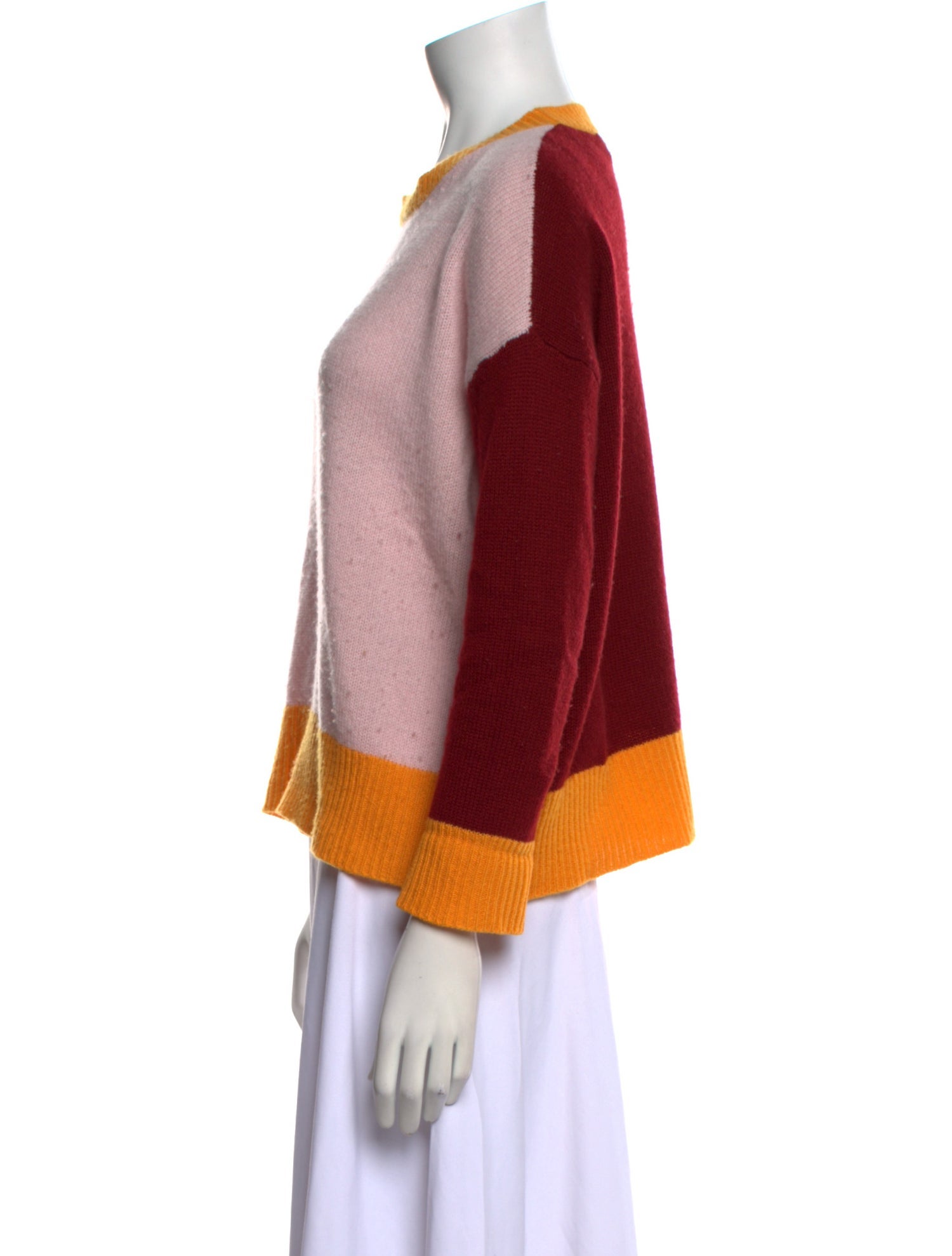 Marni Cashmere Colorblock Pattern Sweater