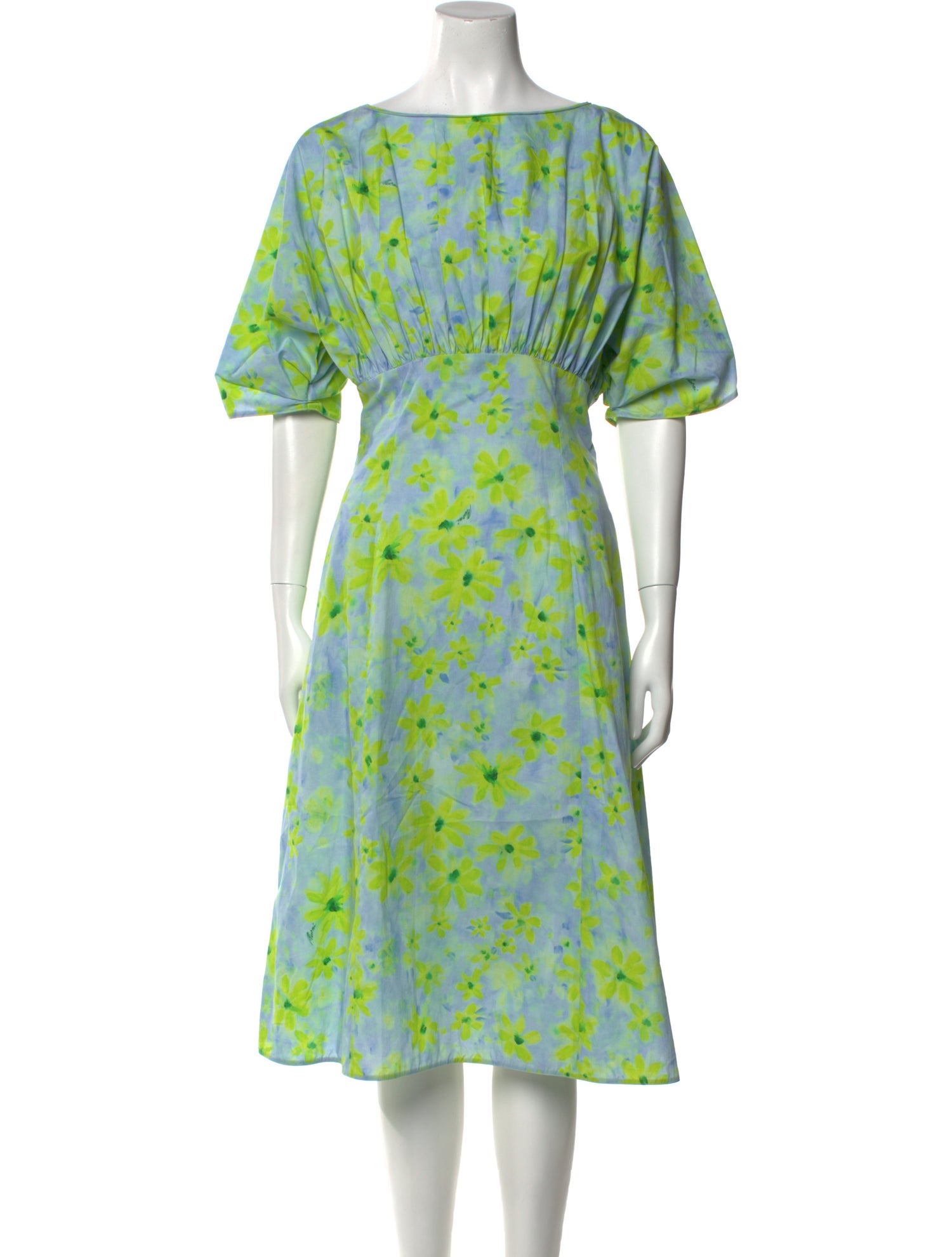 Marni Floral Print Midi Length Dress