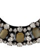 Marni Crystal, Horn & Canvas Collar Necklace