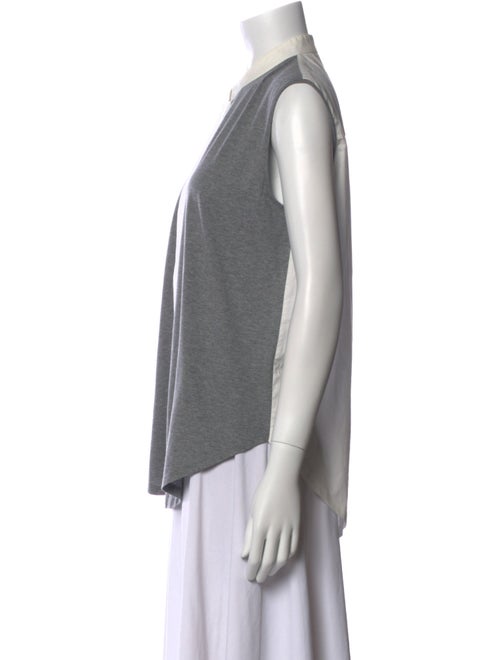 Marni Colorblock Pattern Mock Neck Top