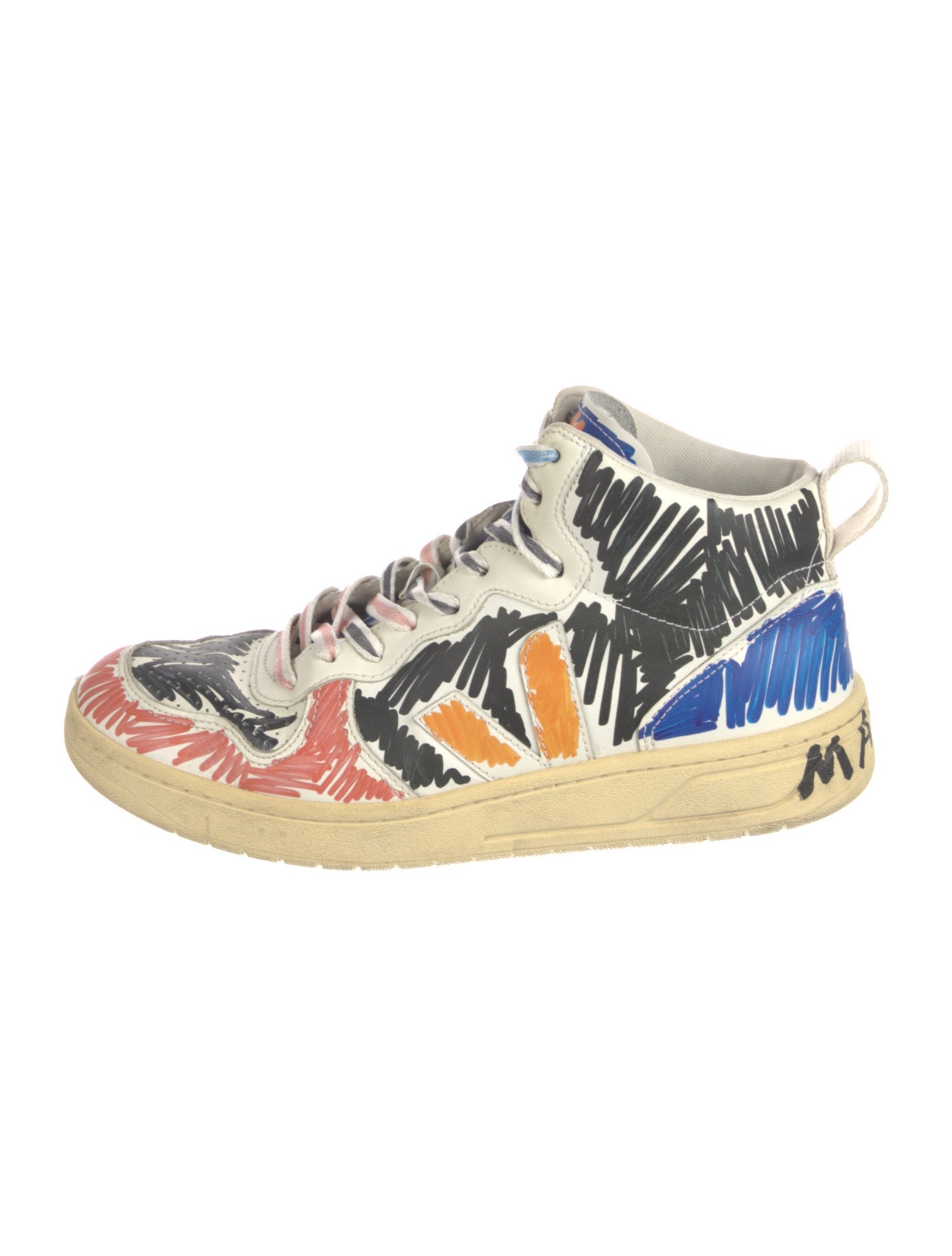 Marni Leather Printed Sneakers