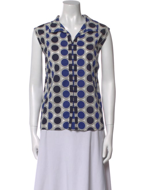 Marni Polka Dot Print V-Neck Blouse