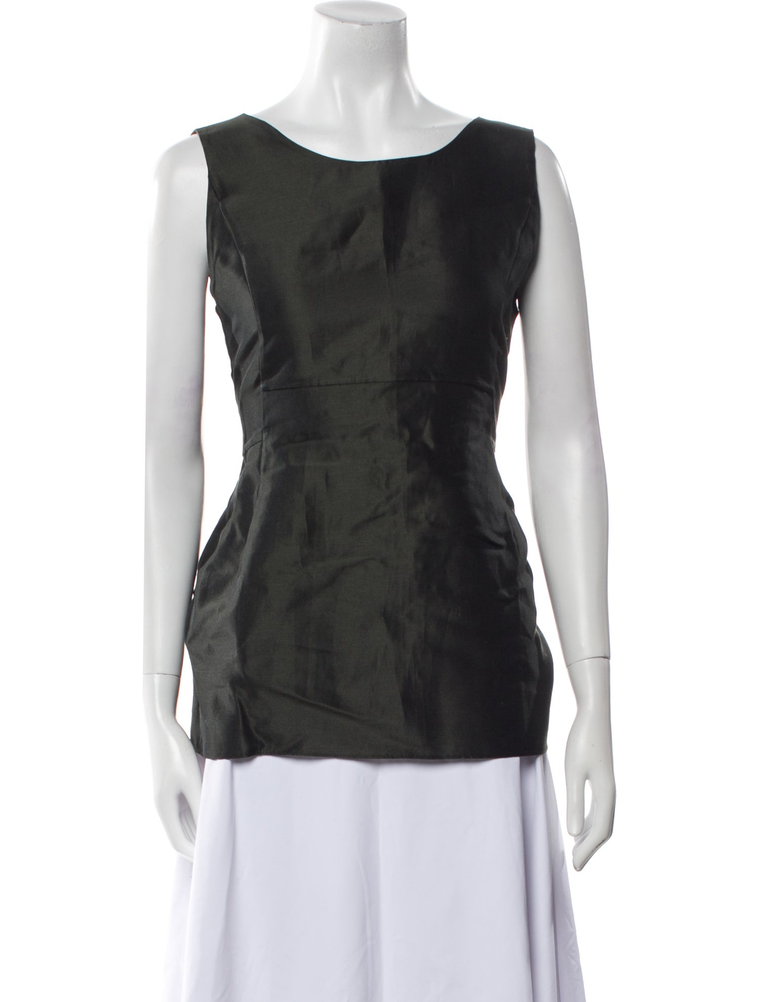 Marni Scoop Neck Sleeveless Blouse