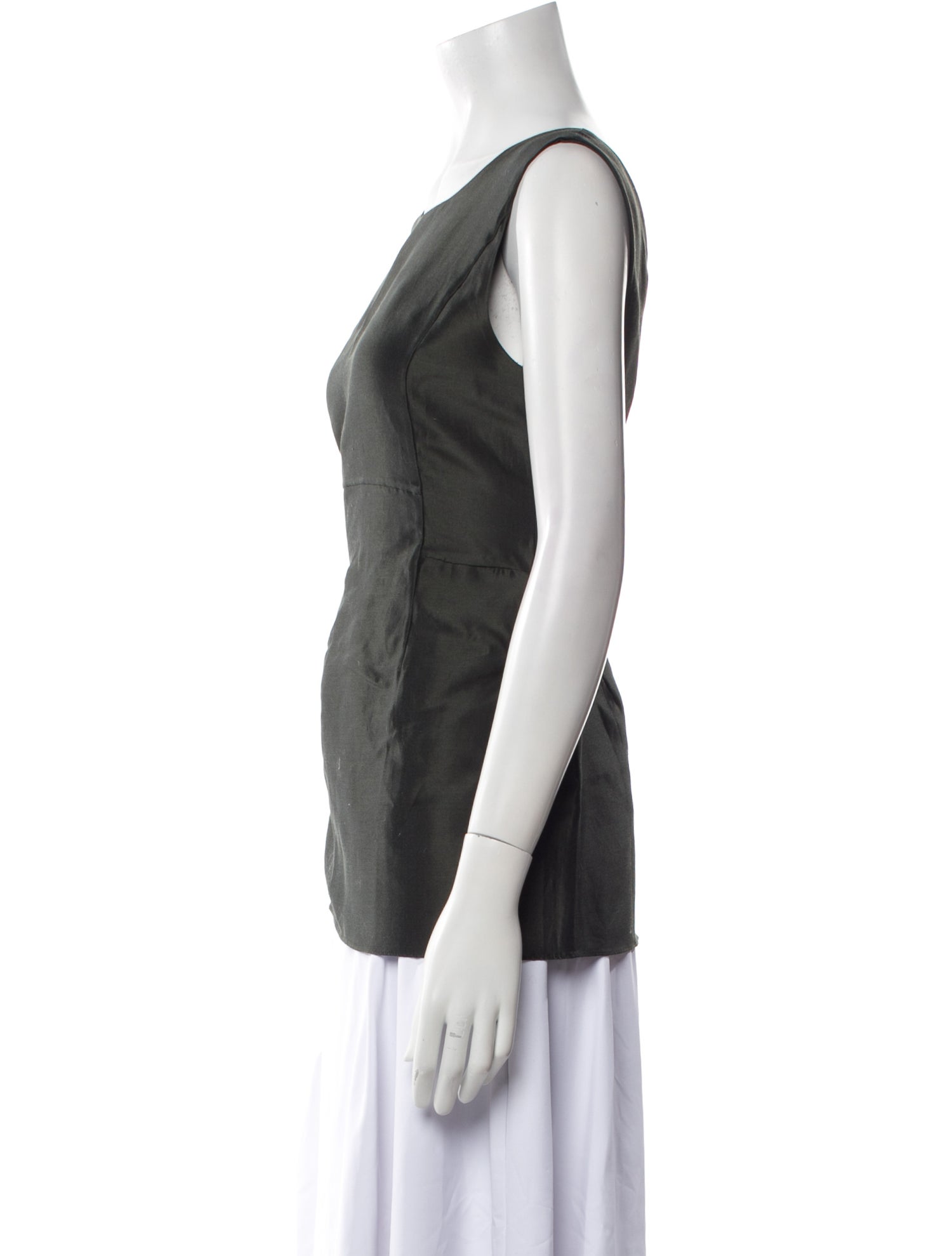 Marni Scoop Neck Sleeveless Blouse