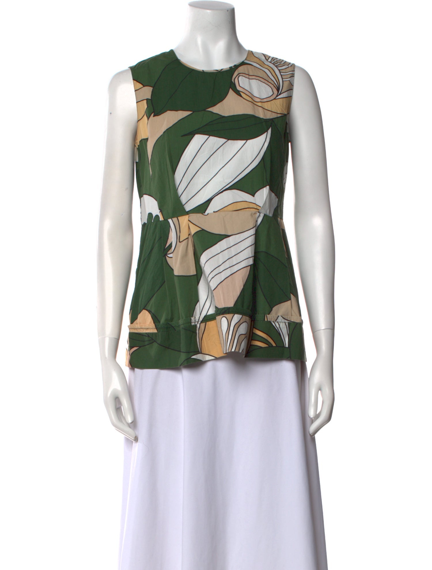 Marni Printed Crew Neck Top