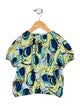 Marni Girls Pattern Print Short Sleeve Top