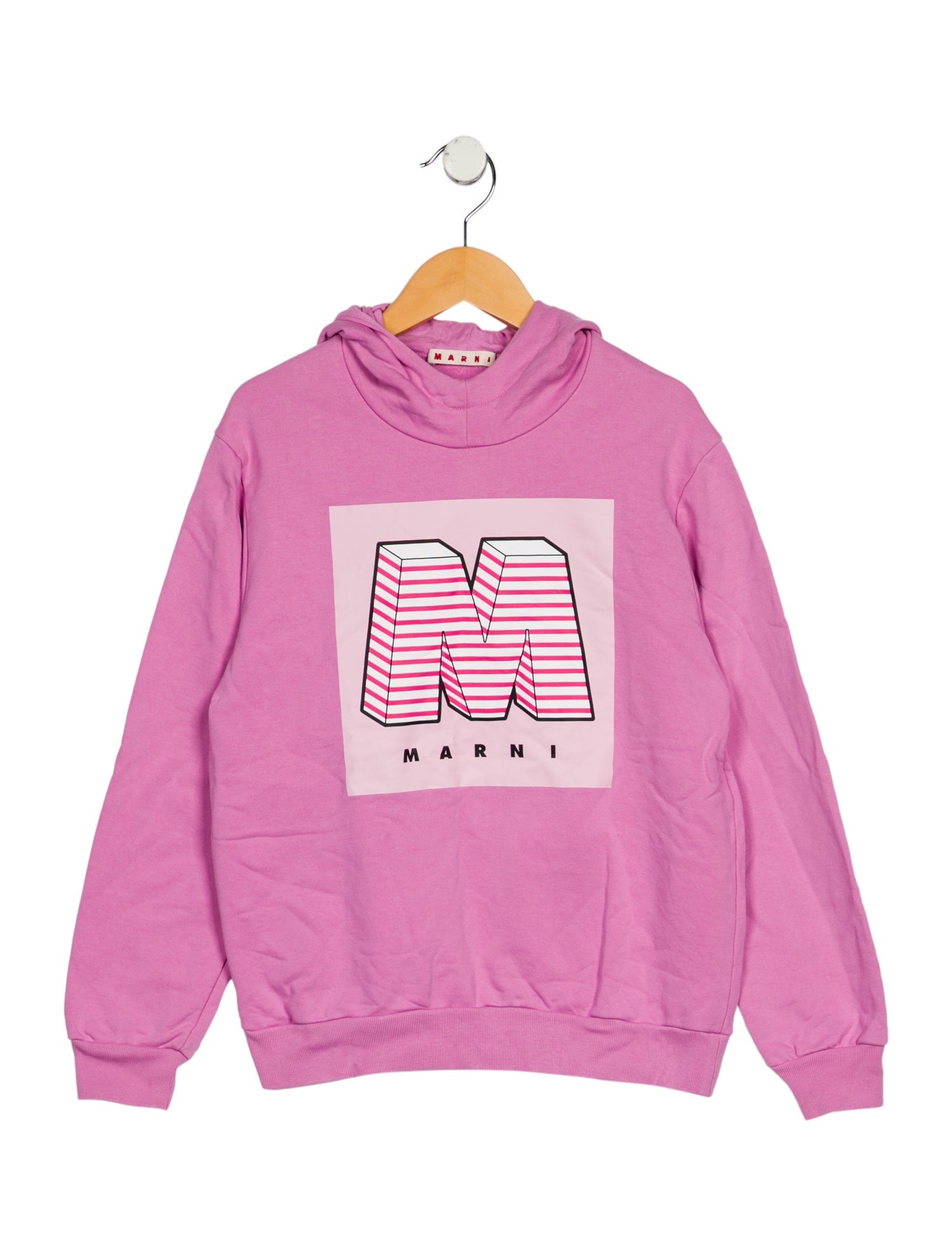 Marni Girls' Cotton Graphic Print Hoodie