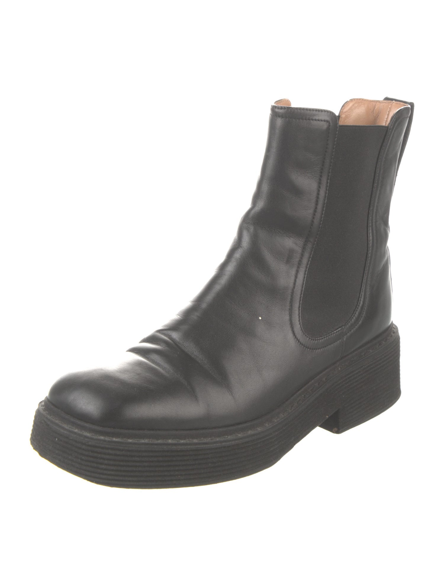 Marni Leather Chelsea Boots