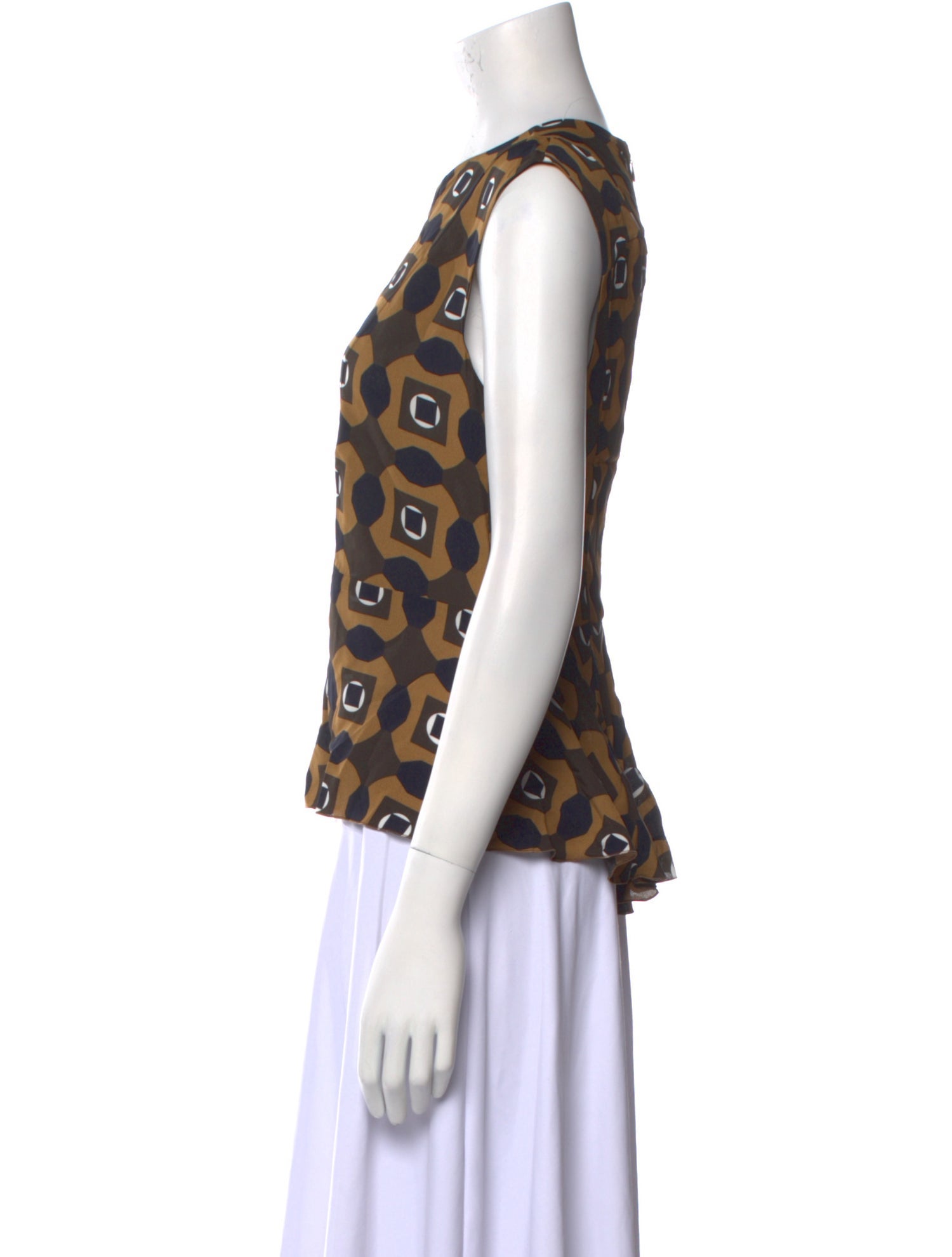 Marni Printed Crew Neck Top