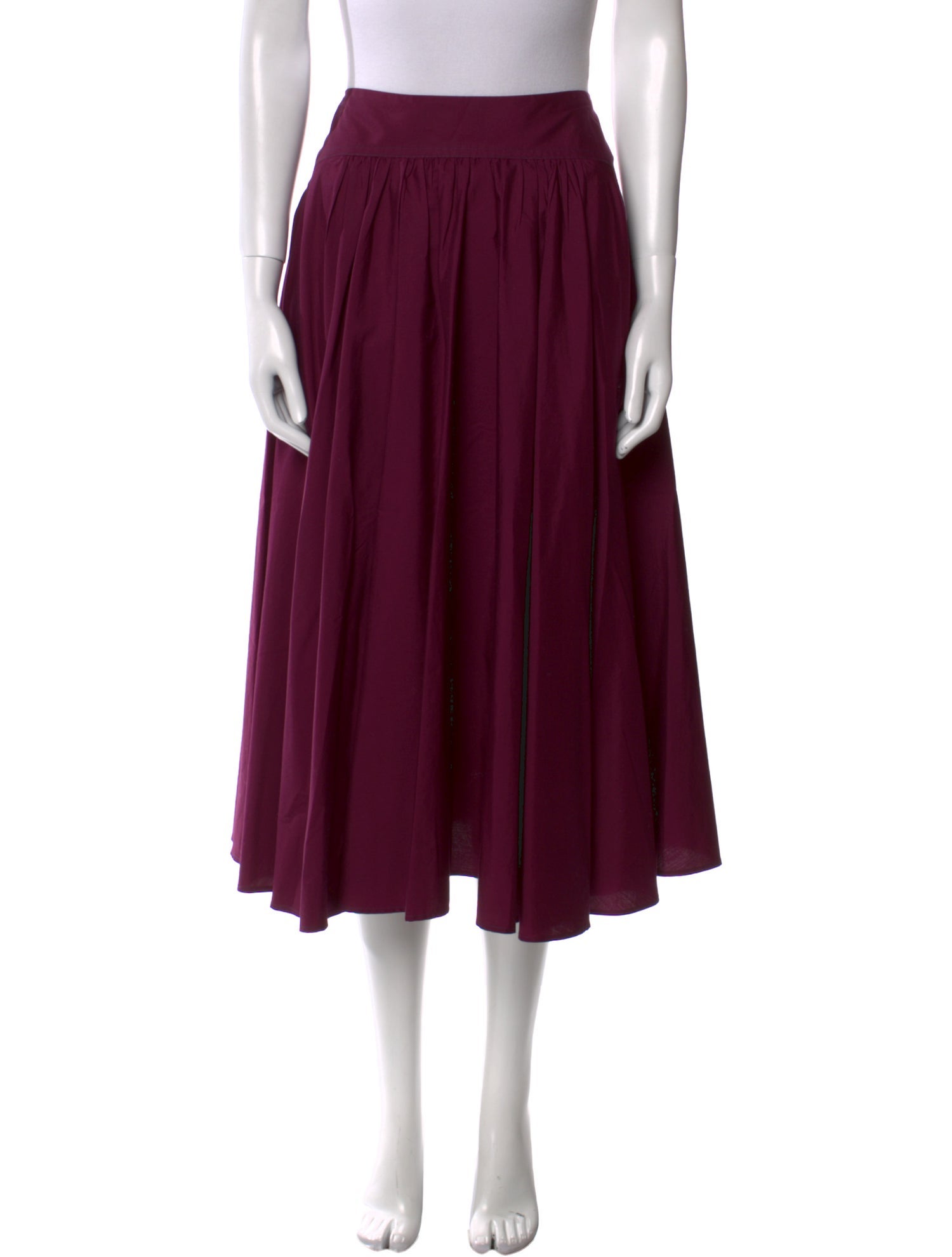 Marni Pleated Accents Midi Length Skirt