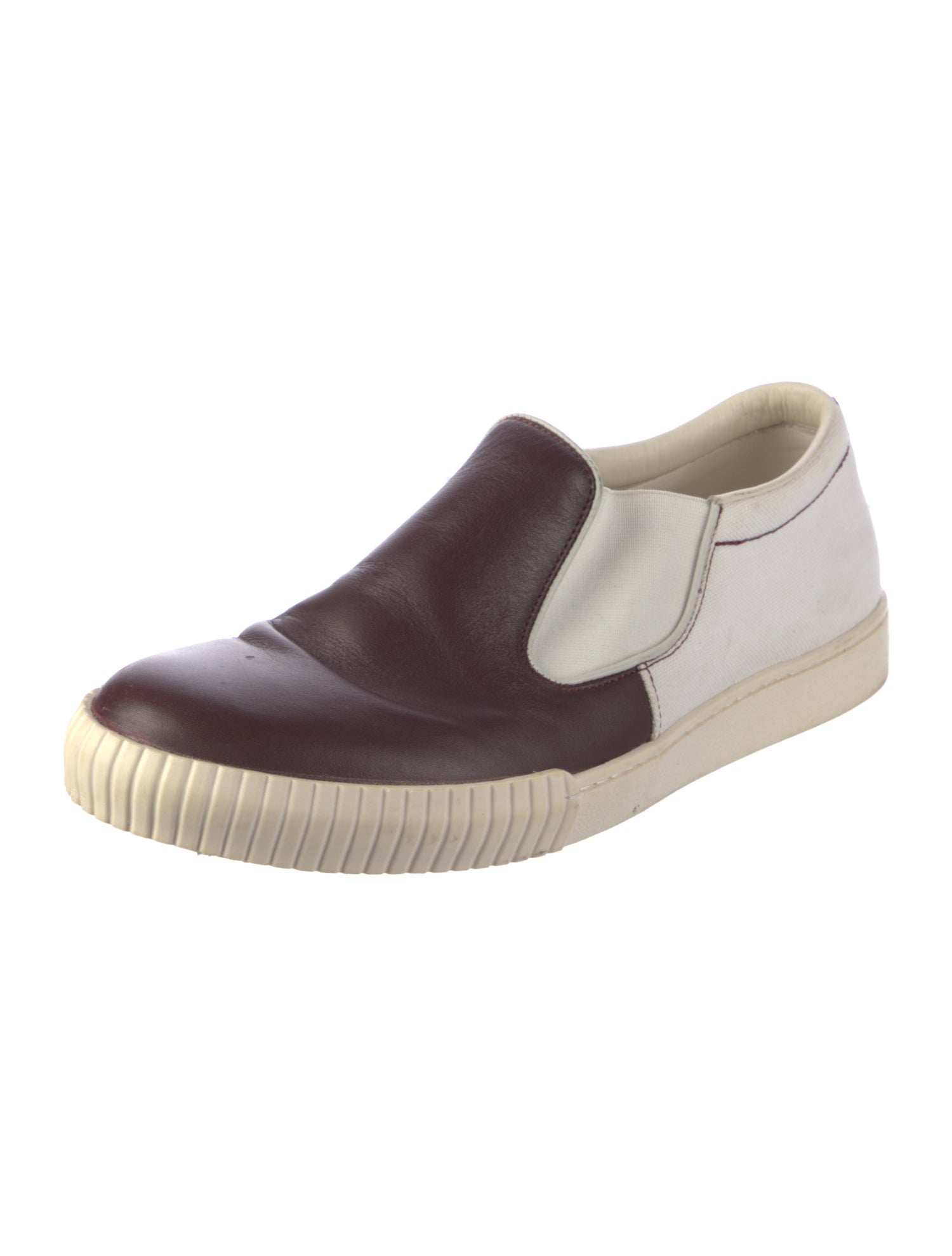 Marni Leather Colorblock Pattern Sneakers