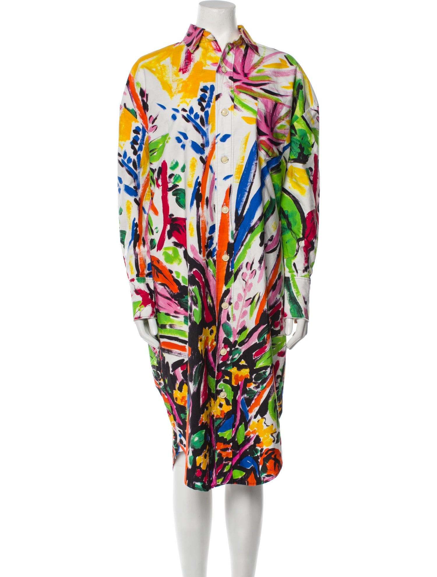 Marni Printed Midi Length Dress