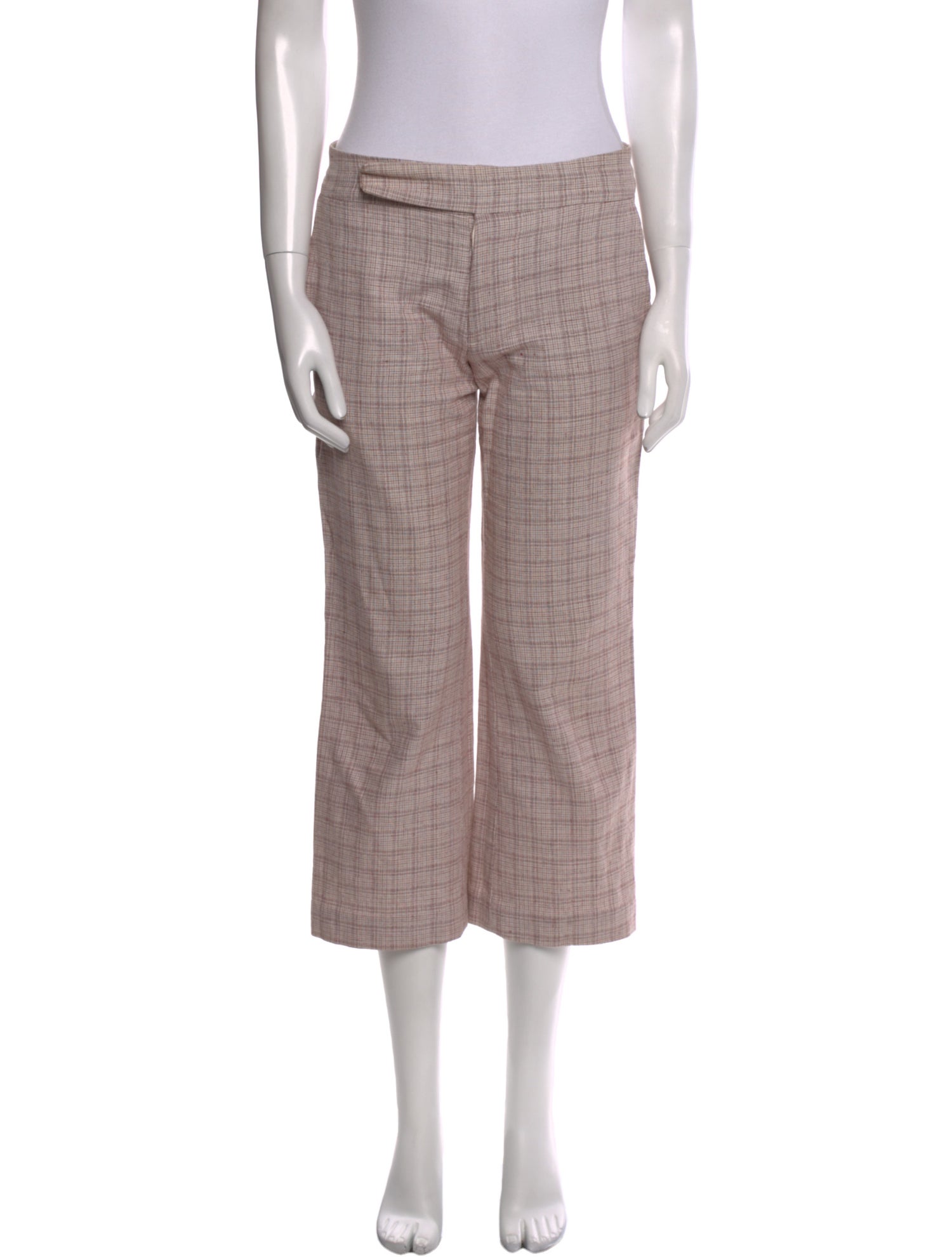 Marni Plaid Print Wide Leg Pants