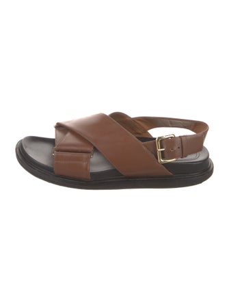 Marni Leather Slingback Sandals