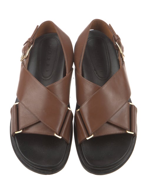 Marni Leather Slingback Sandals
