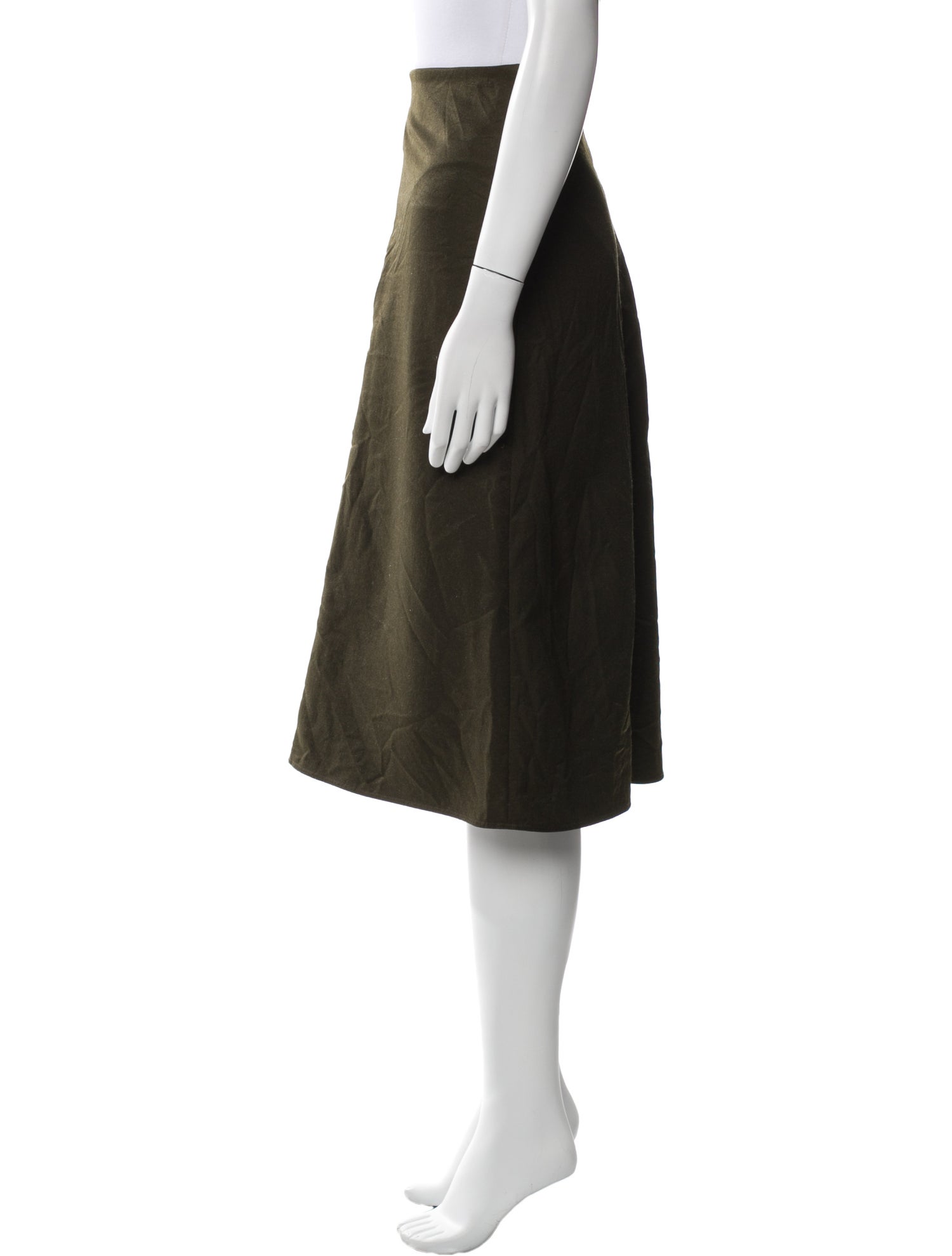 Marni Pleated Accents Knee-Length Skirt