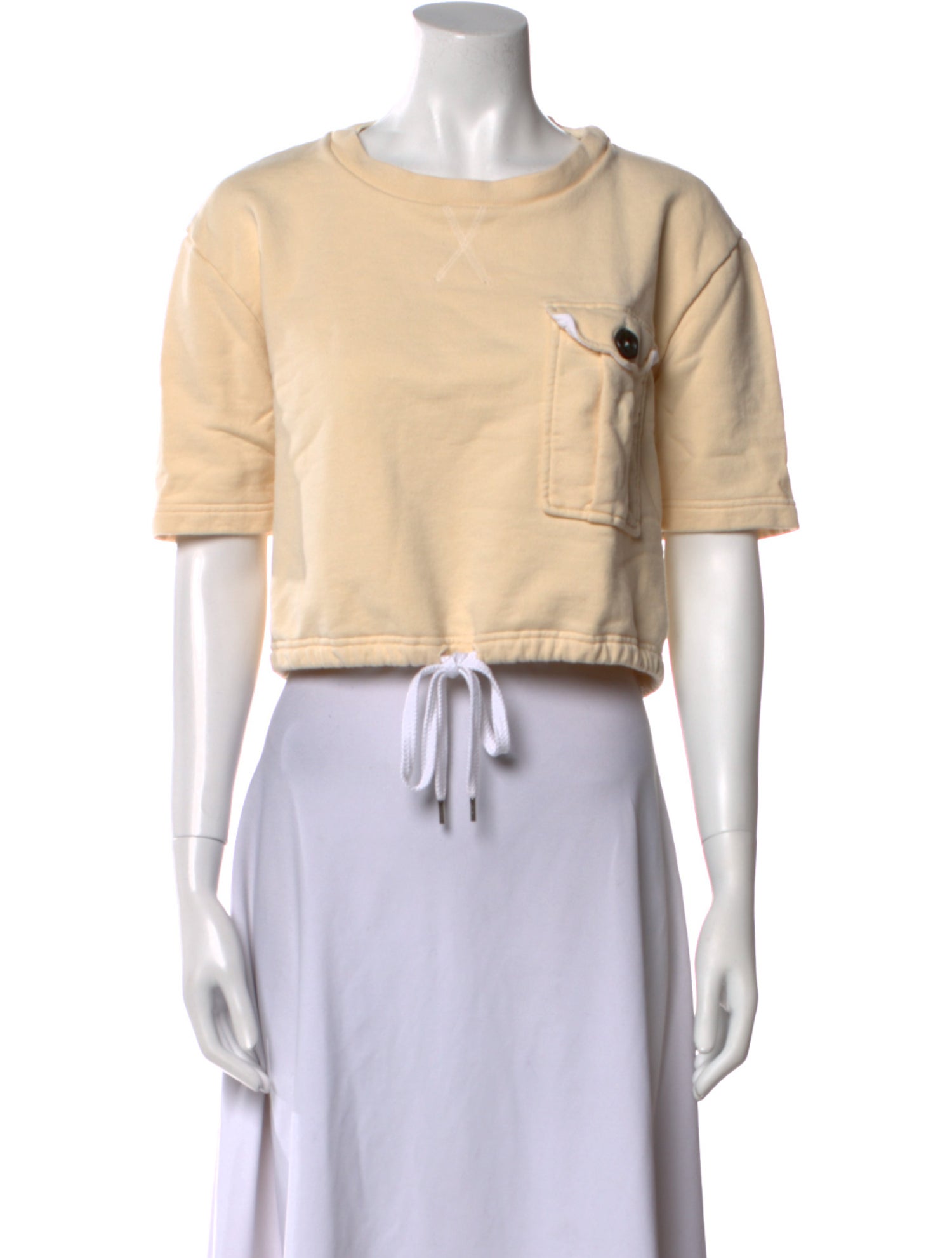 Marni Vintage Bateau Neckline Crop Top