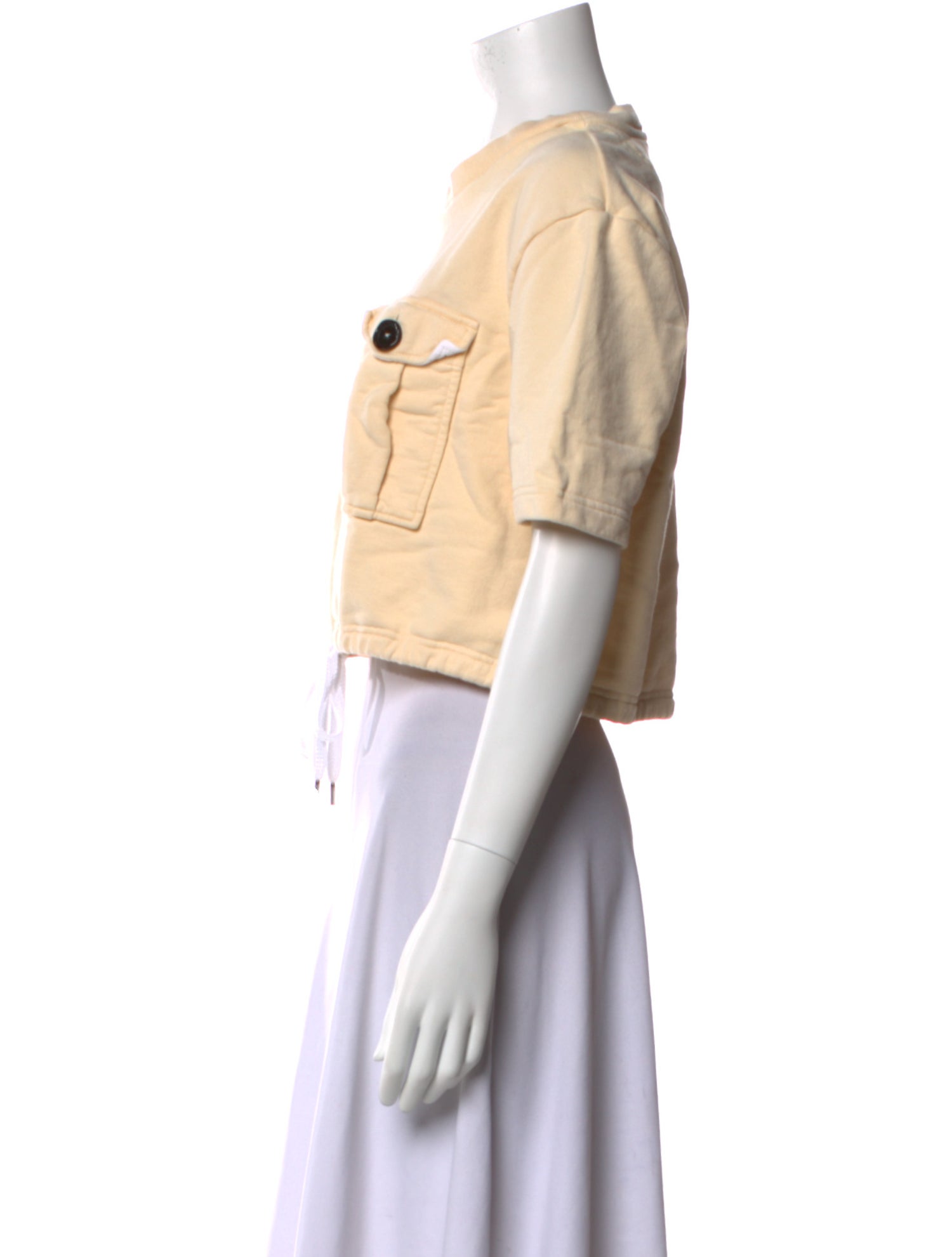 Marni Vintage Bateau Neckline Crop Top