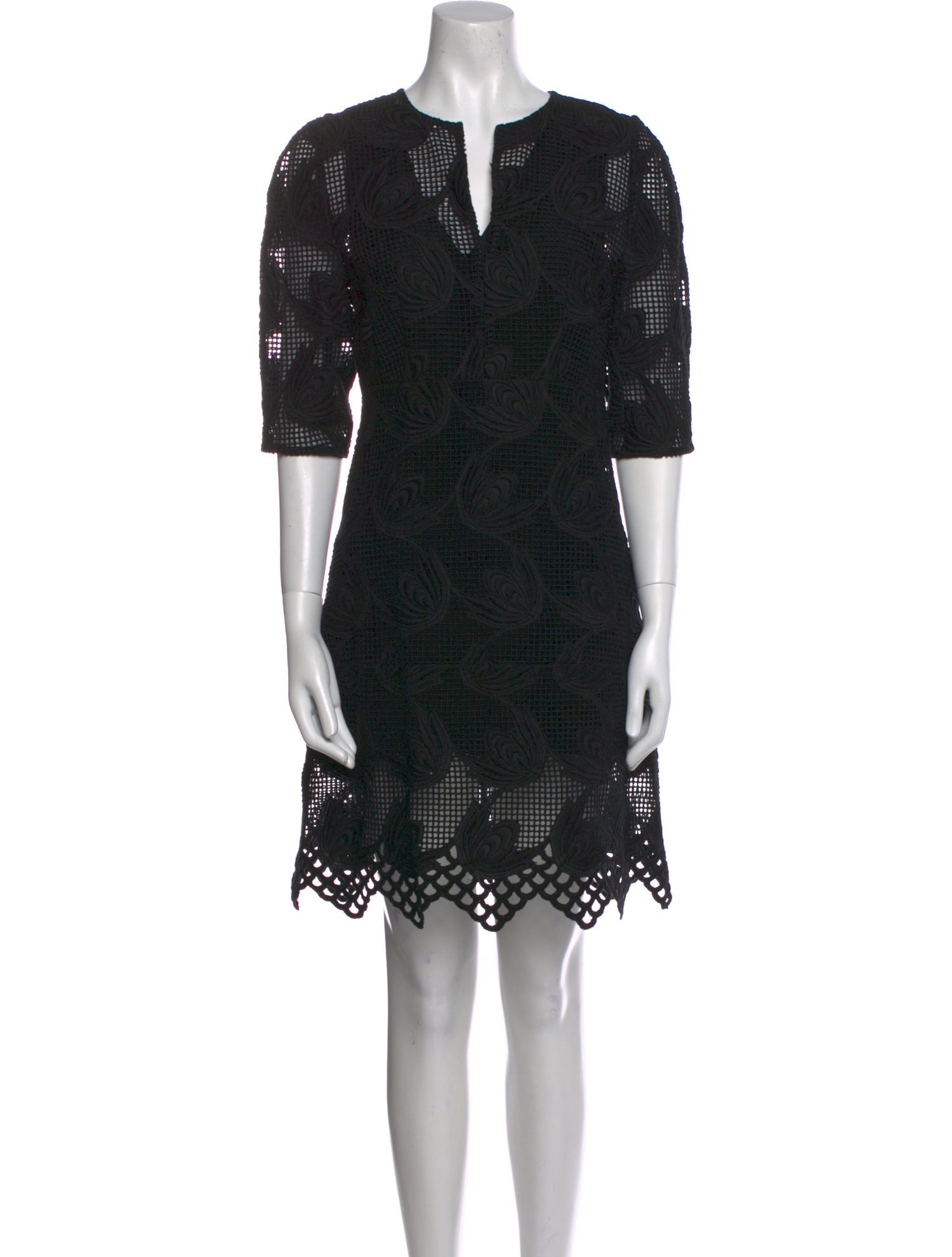 Marni Lace Pattern Mini Dress