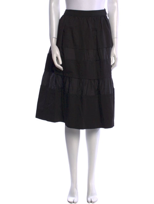 Marni Pleated Accents Knee-Length Skirt