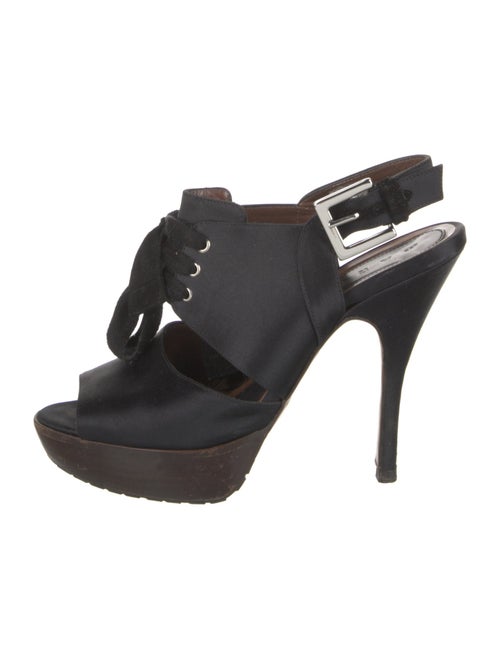Marni Satin Slingback Sandals