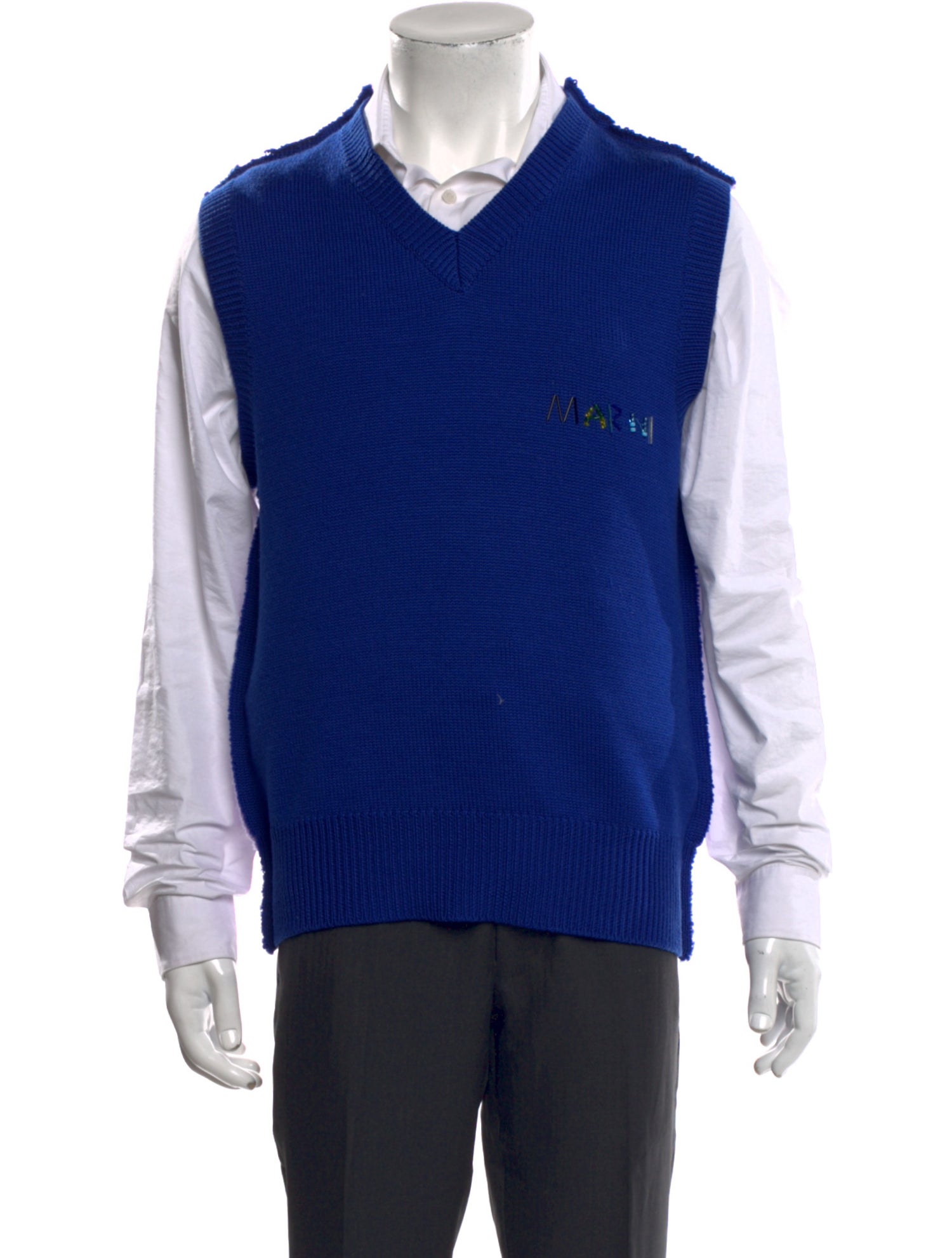 Marni Virgin Wool V-Neck Sweater Vest